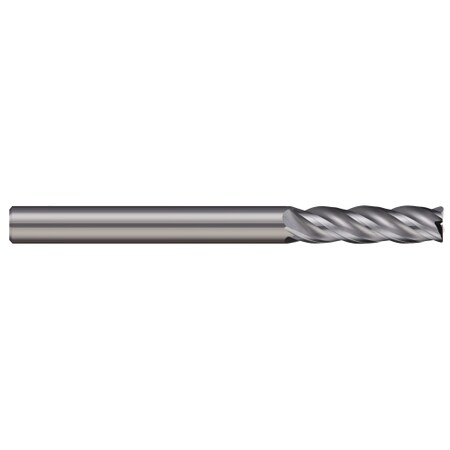 Micro 100 End Mill, 4 Flute, Corner Radius, 0.2500" (1/4) Cutter dia, Overall Length: 3" VLM-250-4
